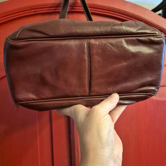 Vintage 60s  ETIENNE AIGNER Kisslock Handmade Leather Satchel Handbag RARE HTF - Picture 5 of 12